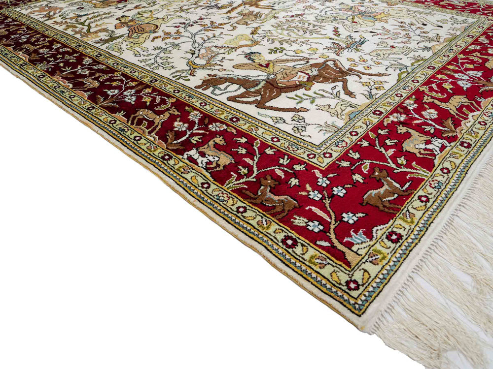 Seda china Alfombra 180x123cm - Alfombra oriental