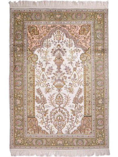 Seda china Alfombra 123x181cm - Alfombra oriental