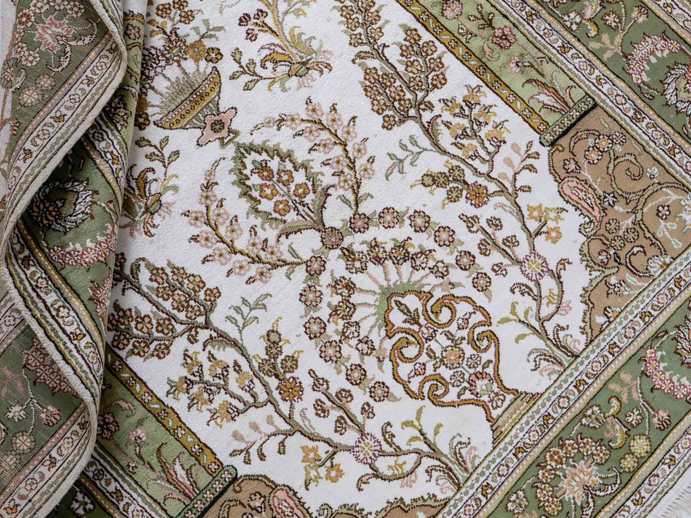 Seidenteppich - China Seide - 181 x 123 cm - beige