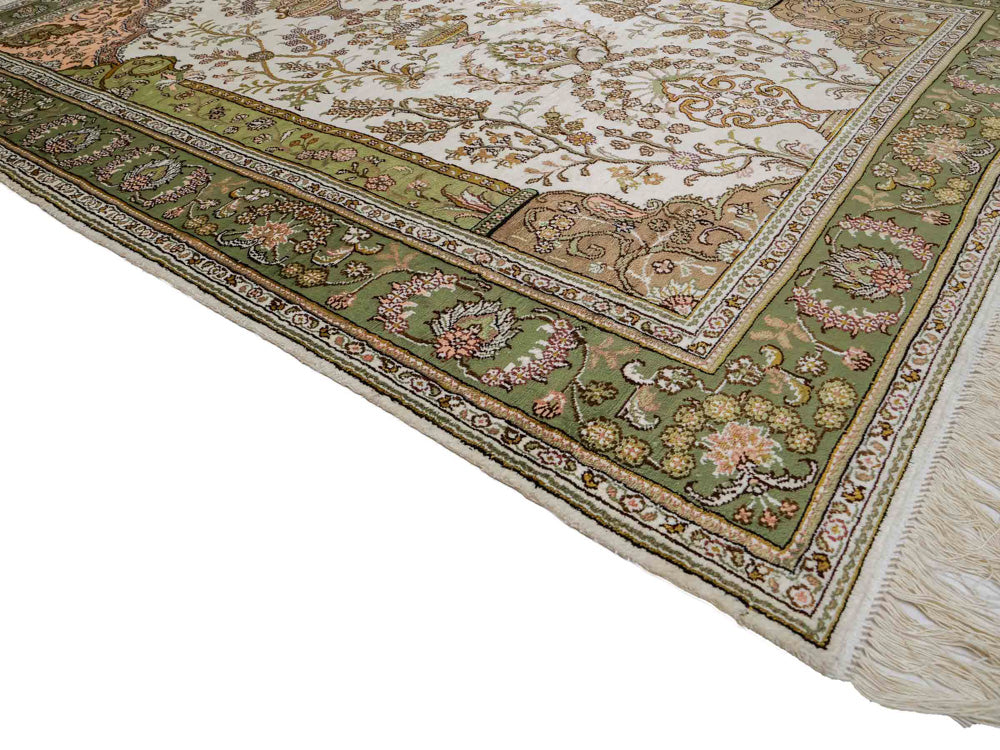 Seda china Alfombra 181x123cm - Alfombra oriental