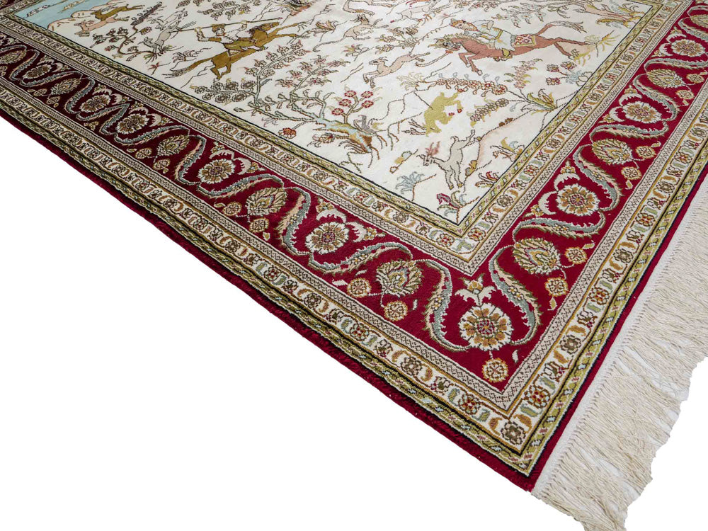 Seda china Alfombra 180x123cm - Alfombra oriental