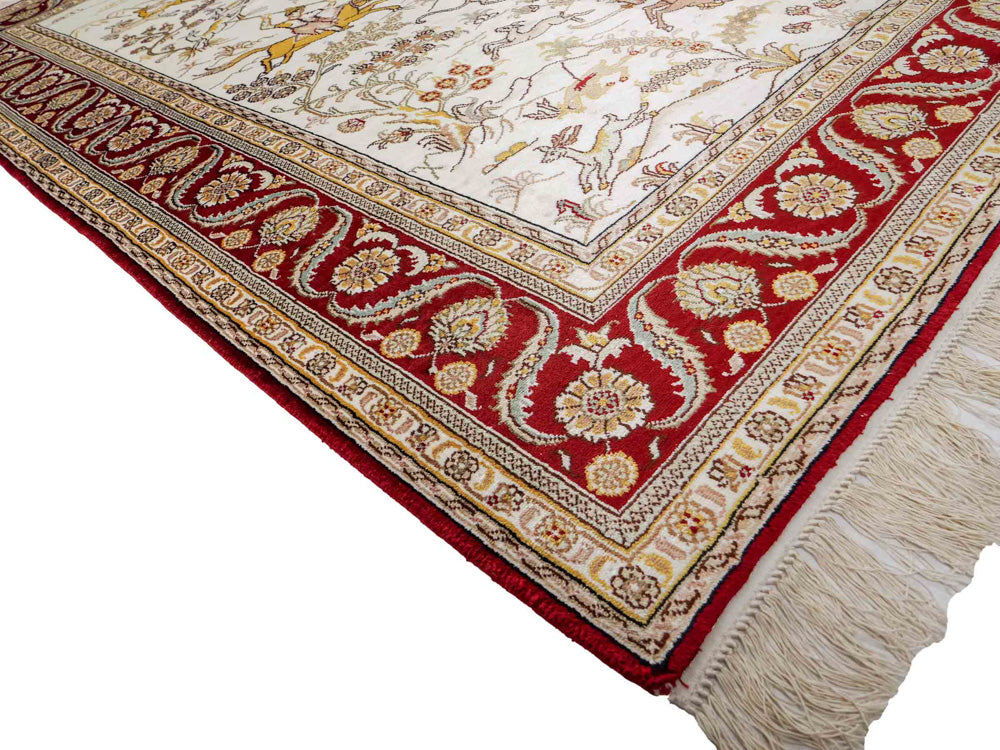 Seda china Alfombra 185x127cm - Alfombra oriental