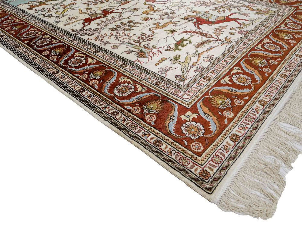 Seda china Alfombra 184x125cm - Alfombra oriental