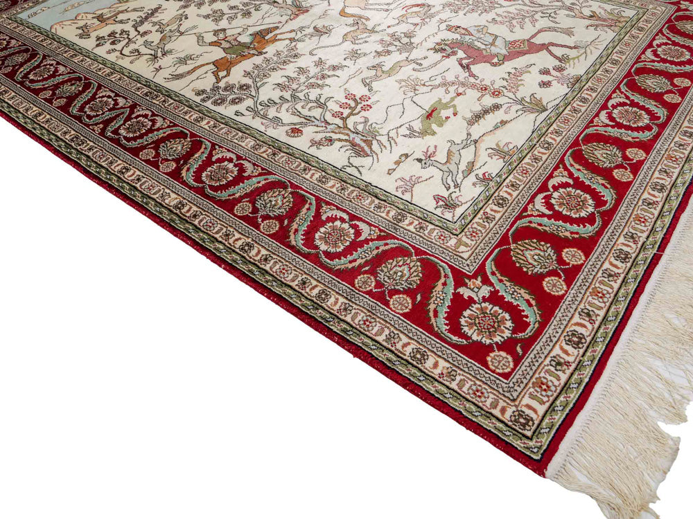 Seda china Alfombra 180x124cm - Alfombra oriental