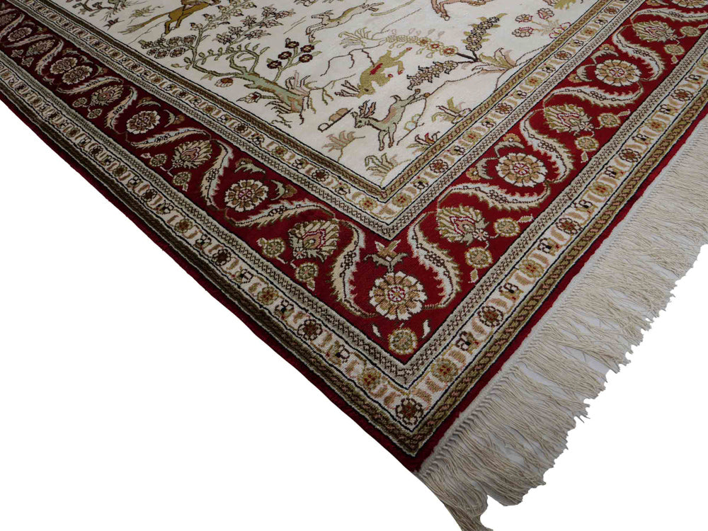 Seda china Alfombra 183x126cm - Alfombra oriental