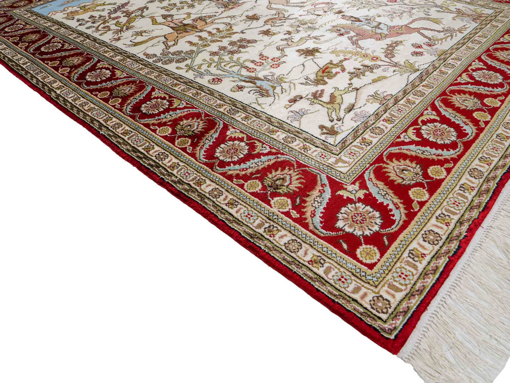 Seda china Alfombra 176x124cm - Alfombra oriental