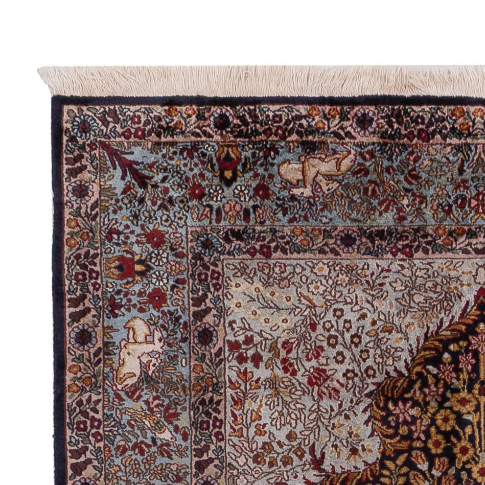 Seda de Cachemira Alfombra 185x122cm - Alfombra oriental