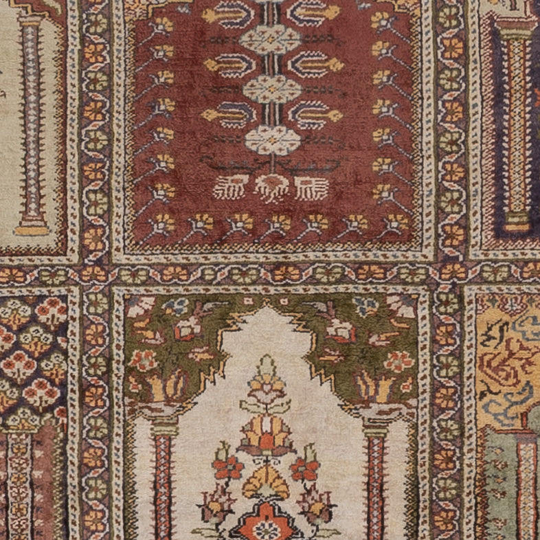 Alfombra de seda - Kayseri - 214 x 153 cm - multicolor