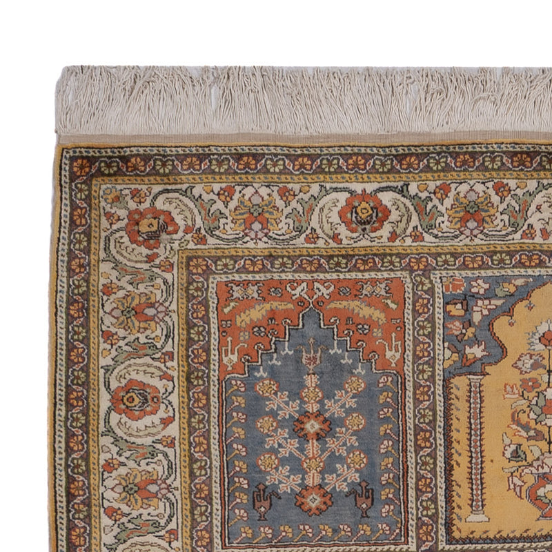 Alfombra de seda - Kayseri - 214 x 153 cm - multicolor