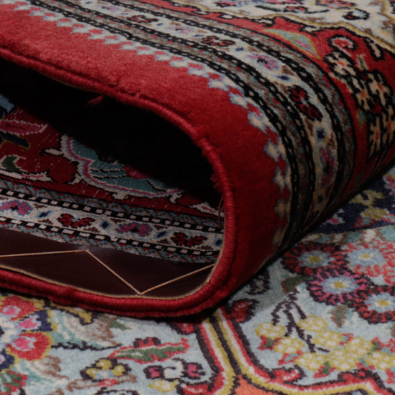 Alfombra persa - Ghom - 204 x 140 cm - azul oscuro