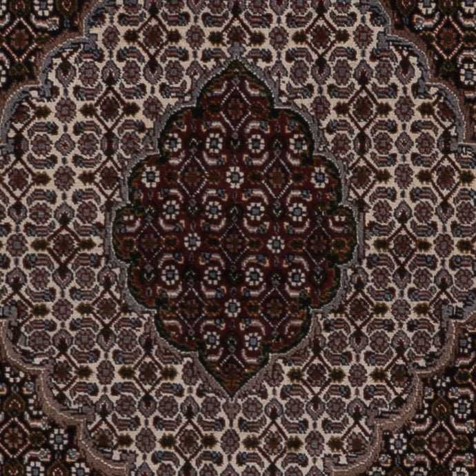 Perserteppich - Täbriz - Royal - 197 x 152 cm - dunkelbeige