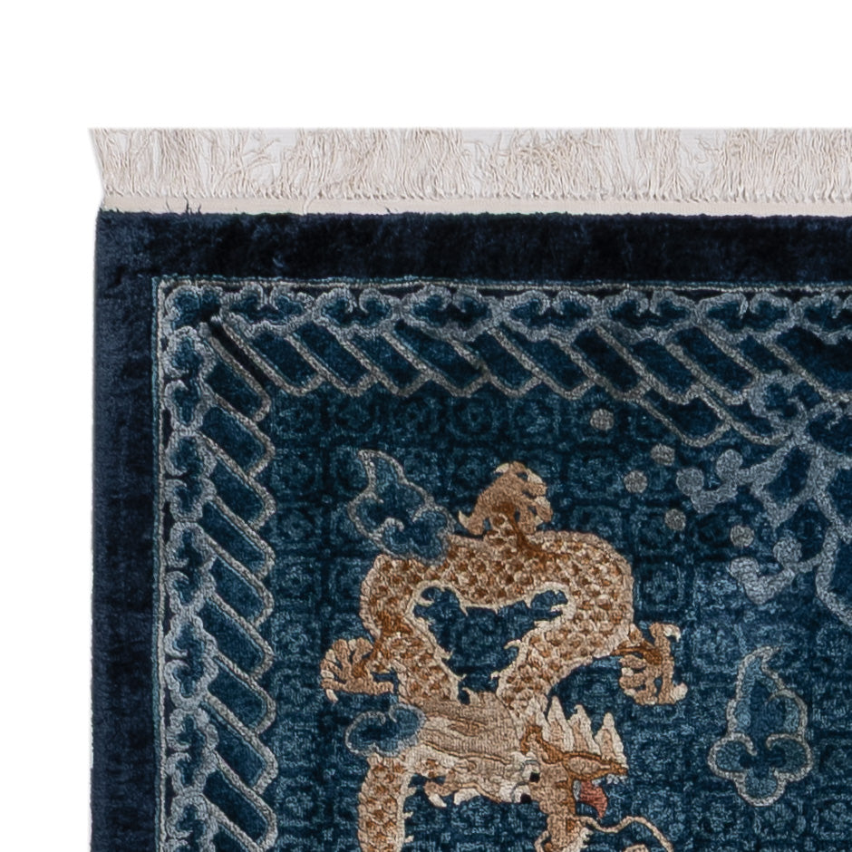 Seda china Alfombra 187x123cm - Alfombra oriental