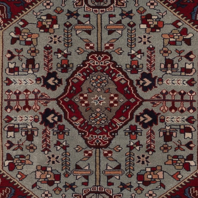 Alfombra persa - Nómada - 207 x 137 cm - rojo oscuro