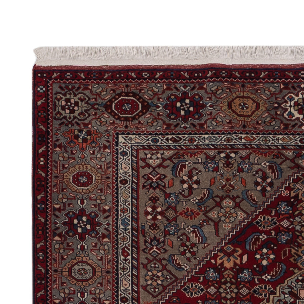 Alfombra persa - Nómada - 207 x 137 cm - rojo oscuro