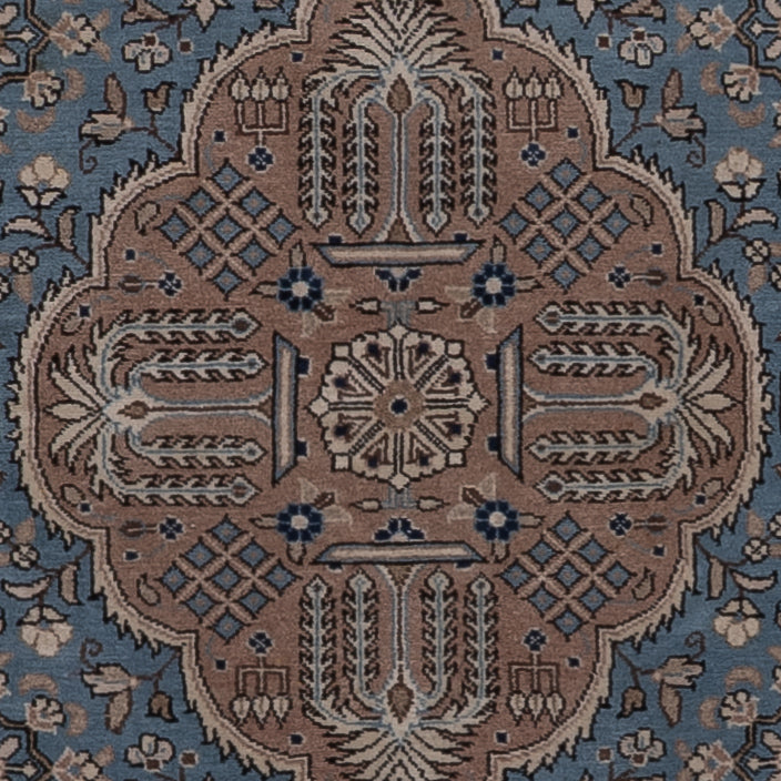 Alfombra persa - Ghom - 209 x 140 cm - azul