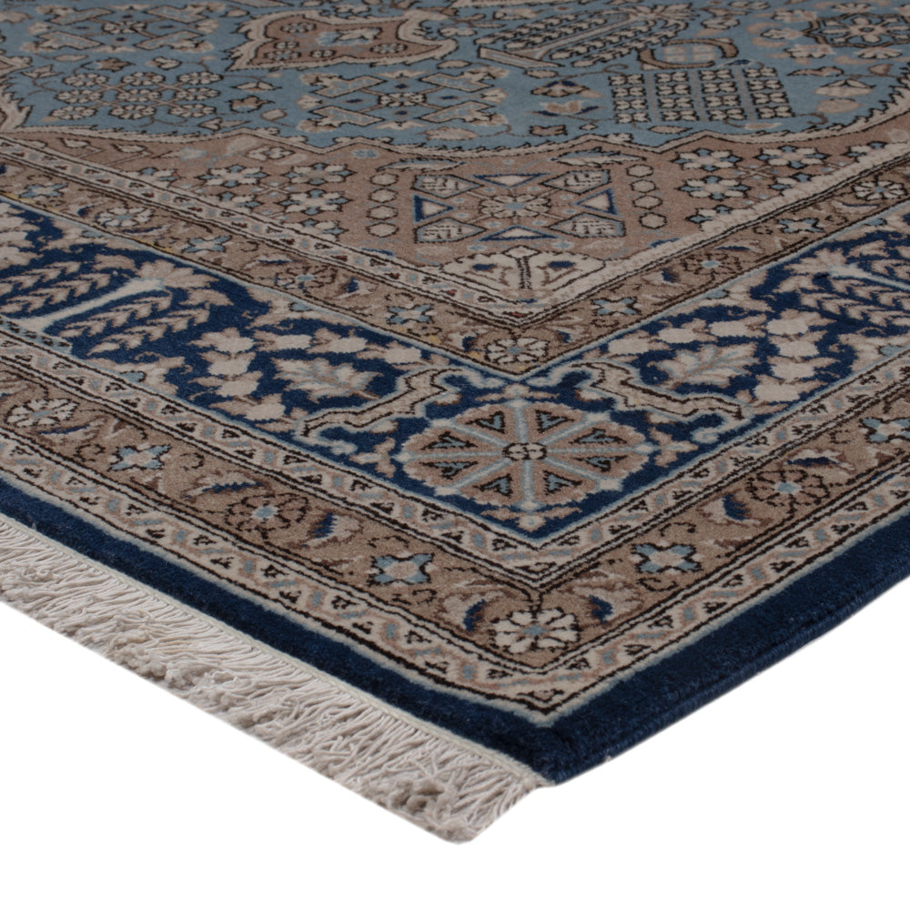 Alfombra persa - Ghom - 209 x 140 cm - azul