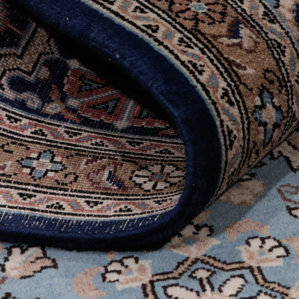 Alfombra persa - Ghom - 209 x 140 cm - azul