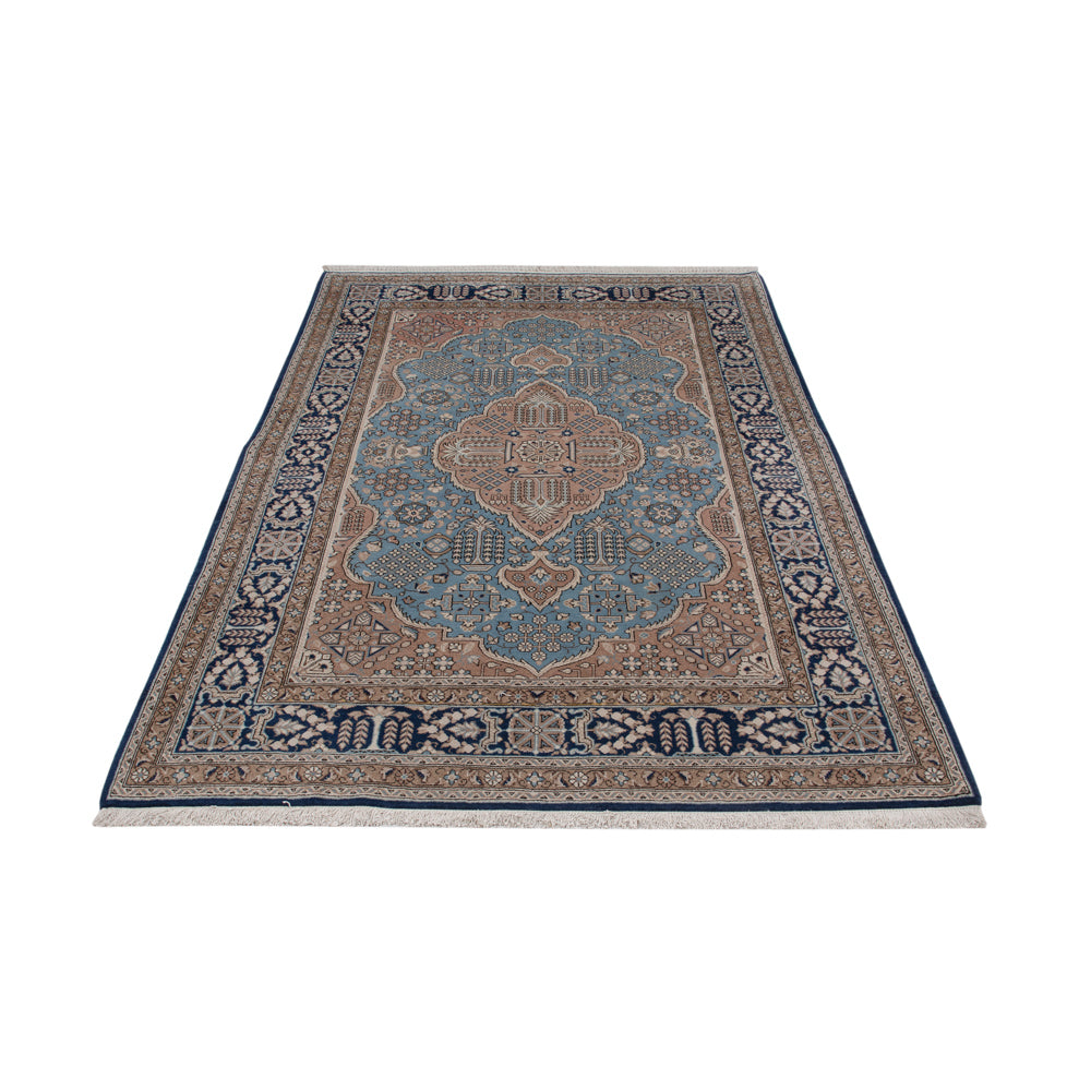 Alfombra persa - Ghom - 209 x 140 cm - azul