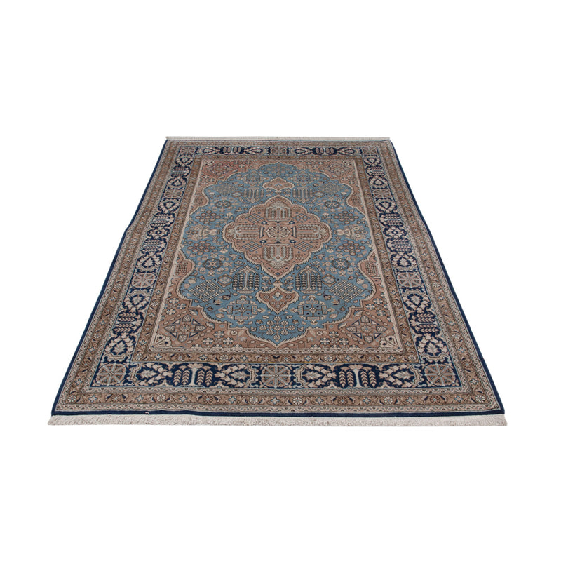 Alfombra persa - Ghom - 209 x 140 cm - azul