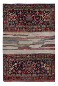 Alfombra persa - Nómada - 204 x 140 cm - multicolor