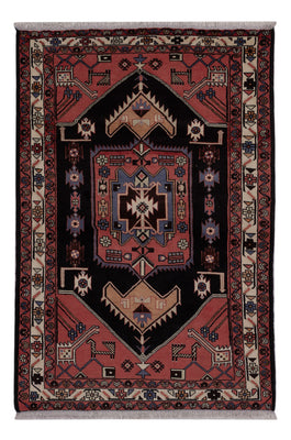 Alfombra persa - Nómada - 199 x 130 cm - azul oscuro