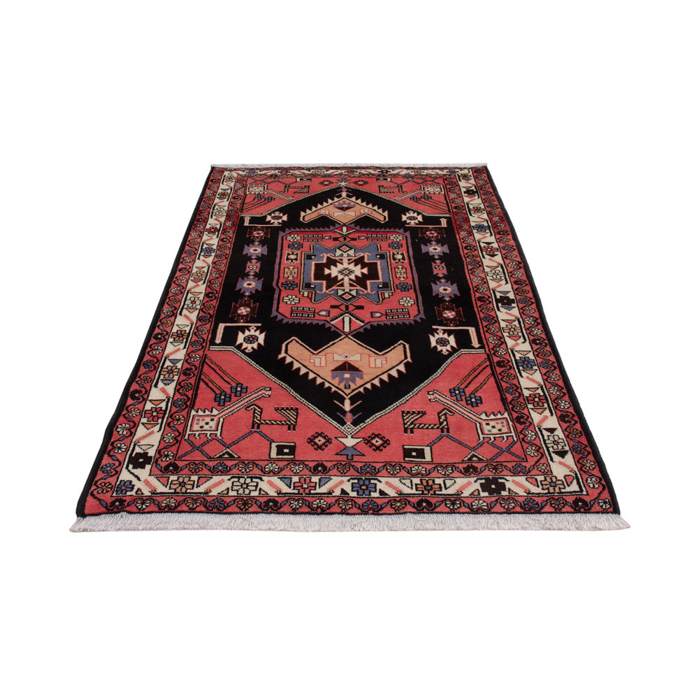 Alfombra persa - Nómada - 199 x 130 cm - azul oscuro