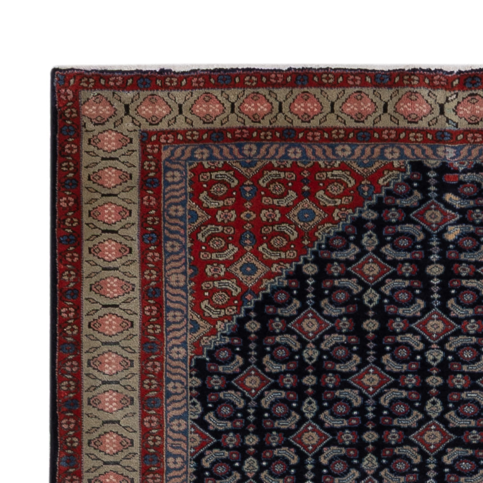 Alfombra persa - Nómada - 200 x 134 cm - azul oscuro