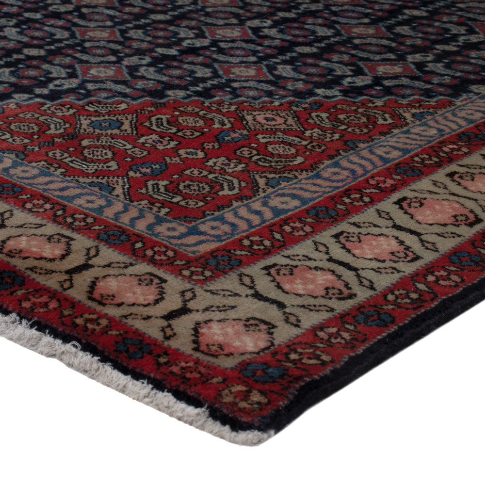 Alfombra persa - Nómada - 200 x 134 cm - azul oscuro