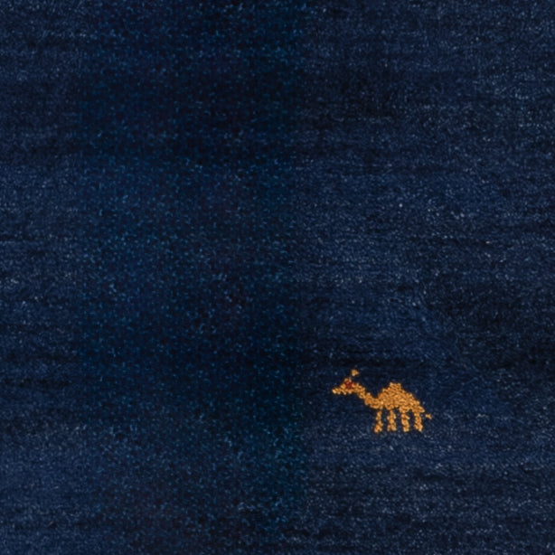 Alfombra Gabbeh - Persa - 186 x 124 cm - azul oscuro