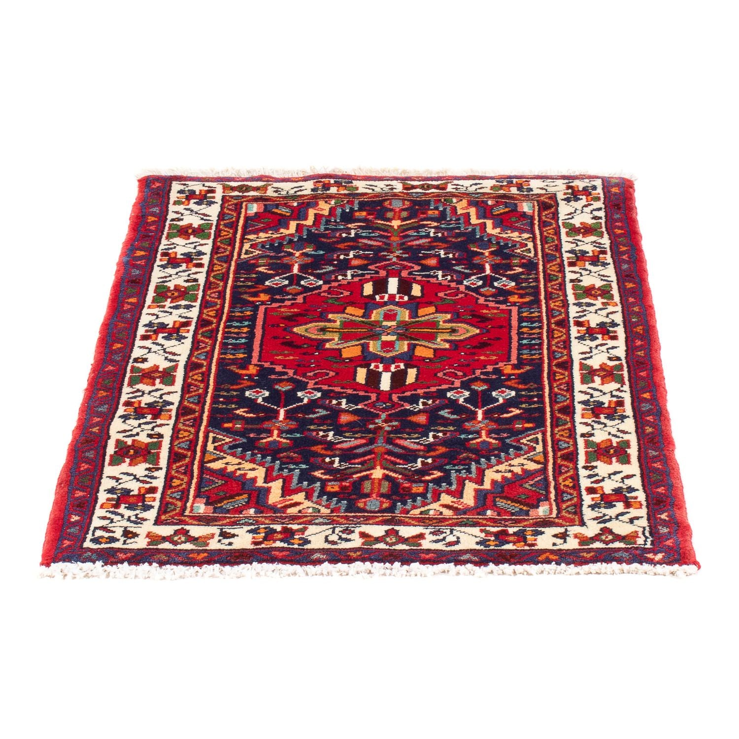 Alfombra persa - Nómada - 88 x 62 cm - azul oscuro