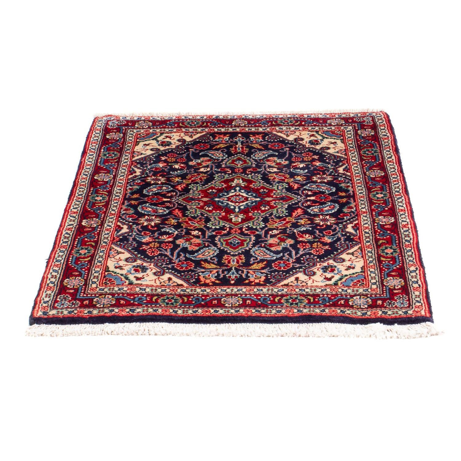 Alfombra persa - Clásica - 88 x 70 cm - azul oscuro