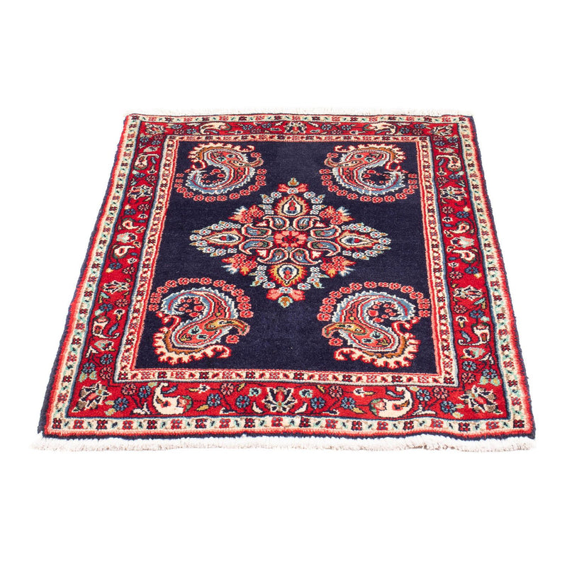 Alfombra persa - Clásica - 96 x 66 cm - azul oscuro