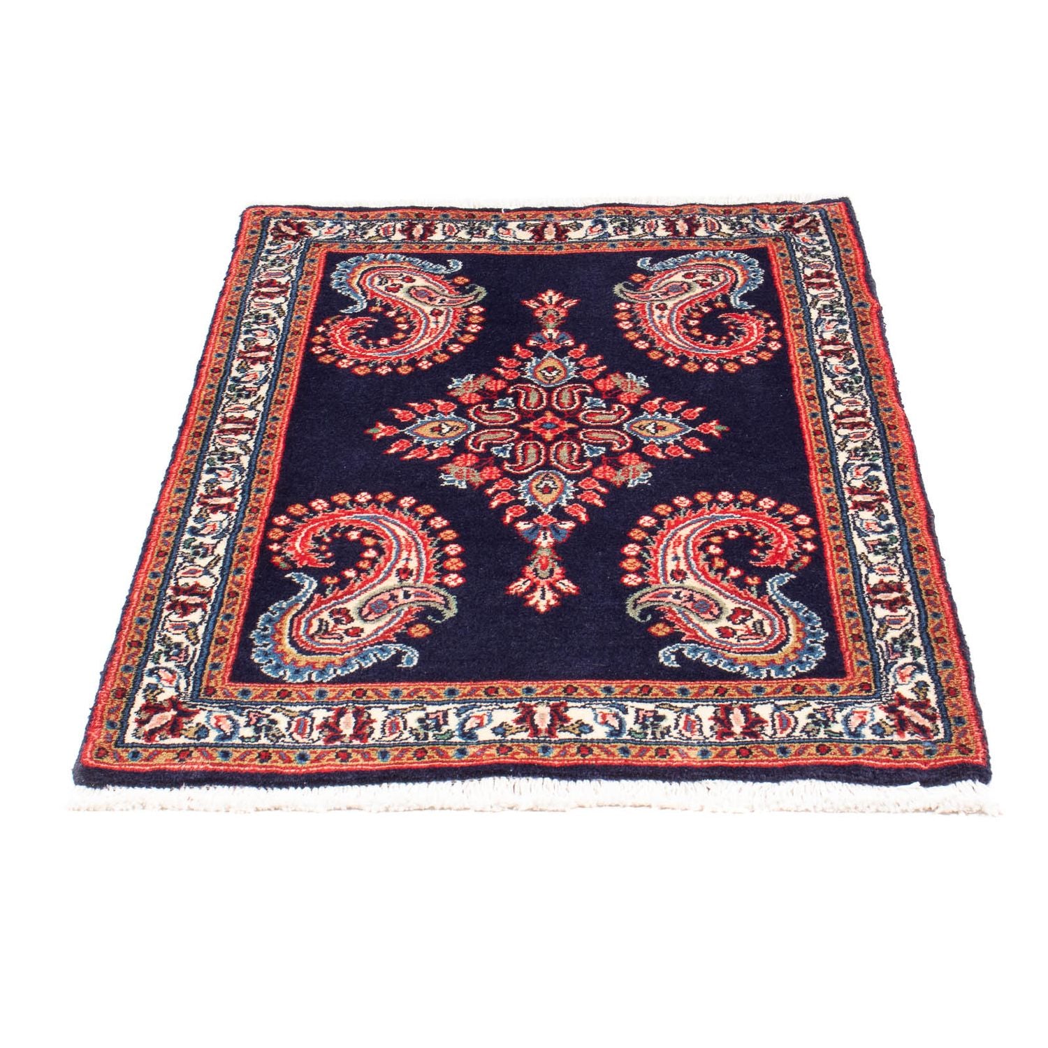 Alfombra persa - Clásica - 100 x 65 cm - azul oscuro