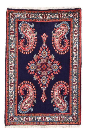 Alfombra persa - Clásica - 103 x 65 cm - azul oscuro