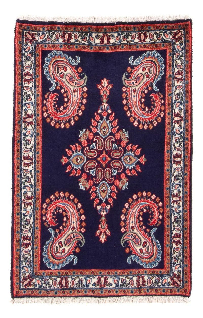 Alfombra persa - Clásica - 103 x 65 cm - azul oscuro