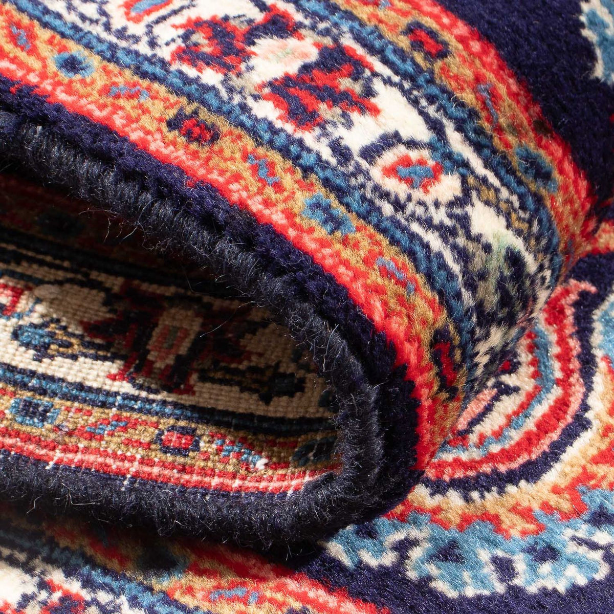 Alfombra persa - Clásica - 103 x 65 cm - azul oscuro