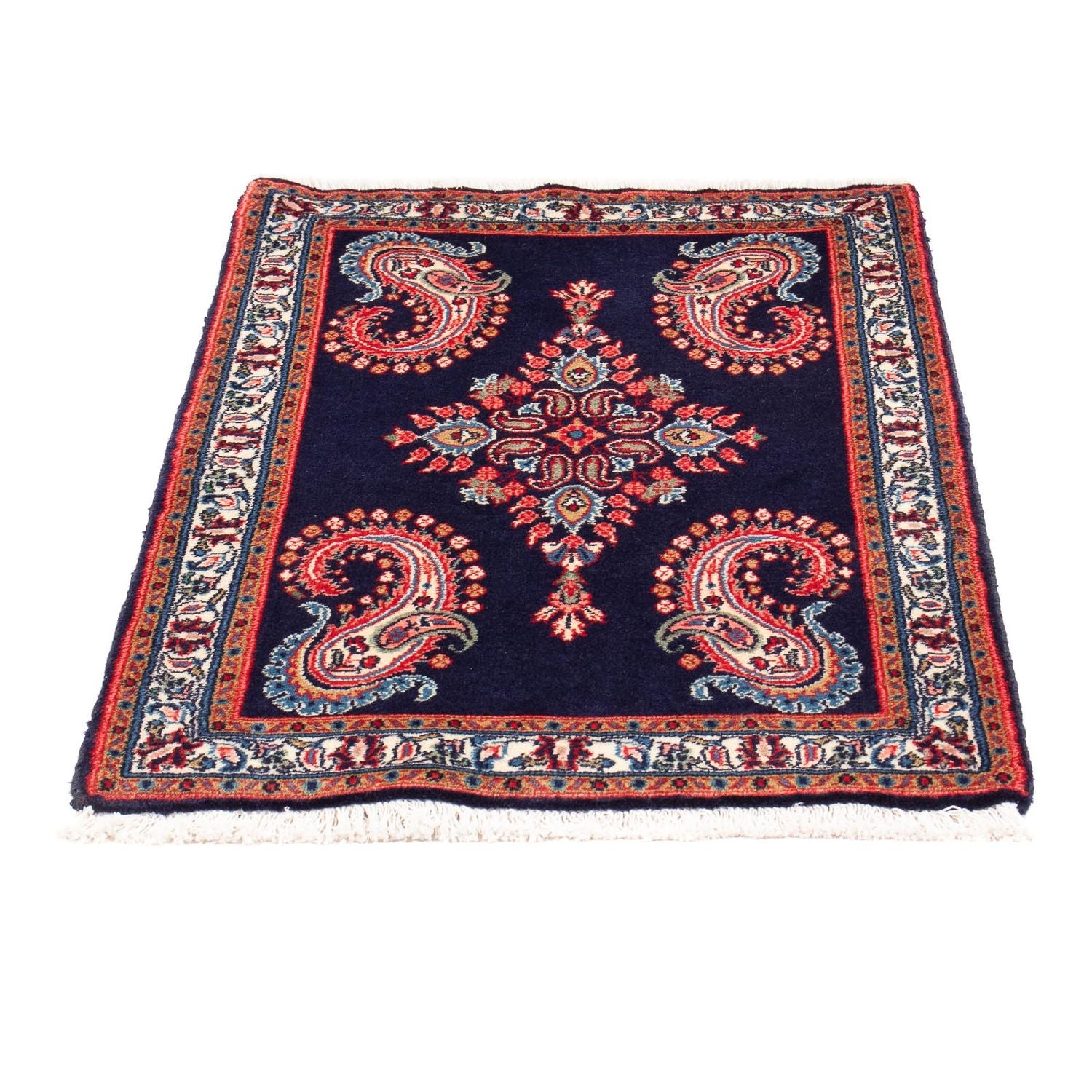 Alfombra persa - Clásica - 103 x 65 cm - azul oscuro