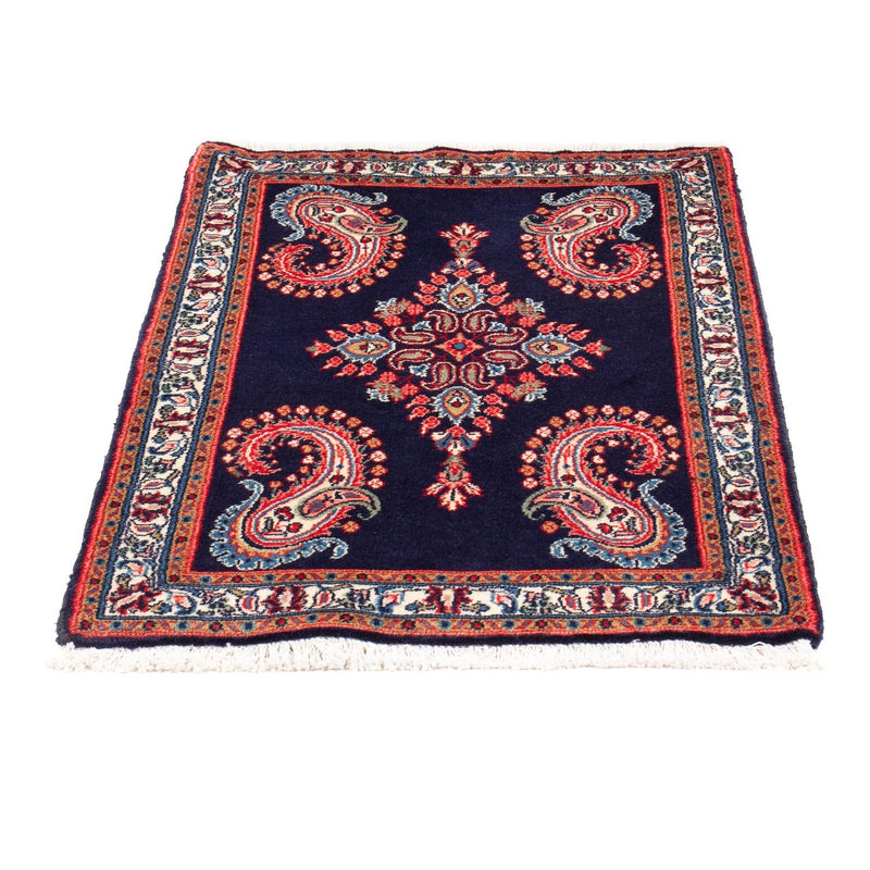 Alfombra persa - Clásica - 103 x 65 cm - azul oscuro
