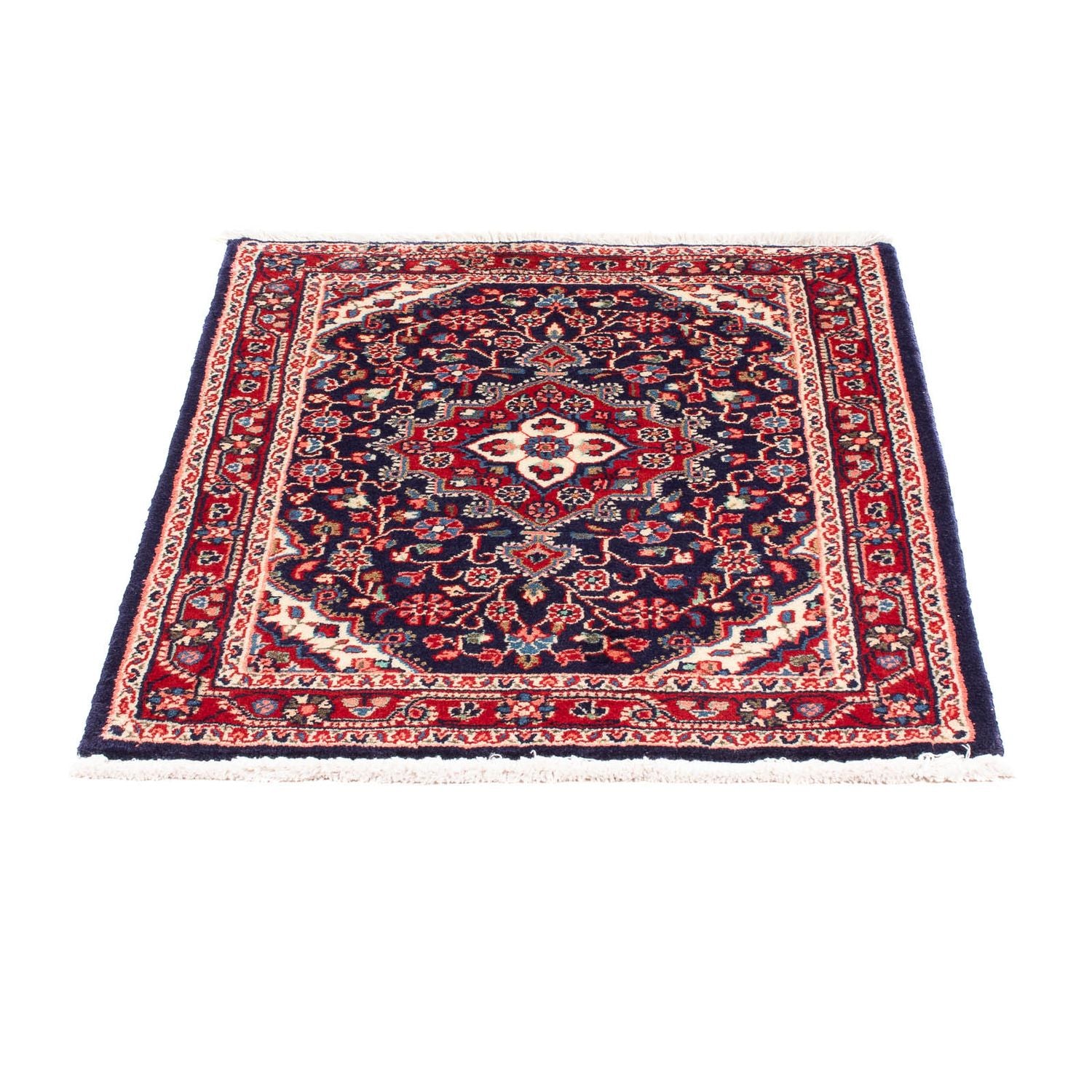 Alfombra persa - Nómada - 88 x 69 cm - azul oscuro