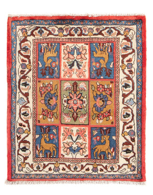 Alfombra persa - Clásica - 79 x 65 cm - multicolor