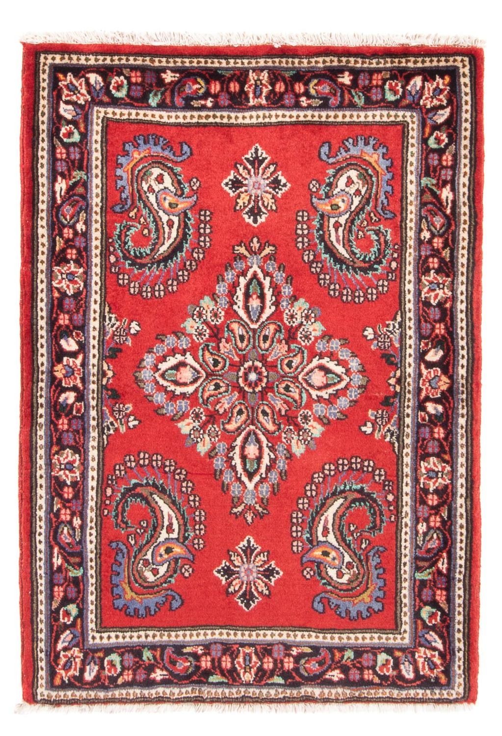 Alfombra persa - Clásica - 100 x 70 cm - rojo