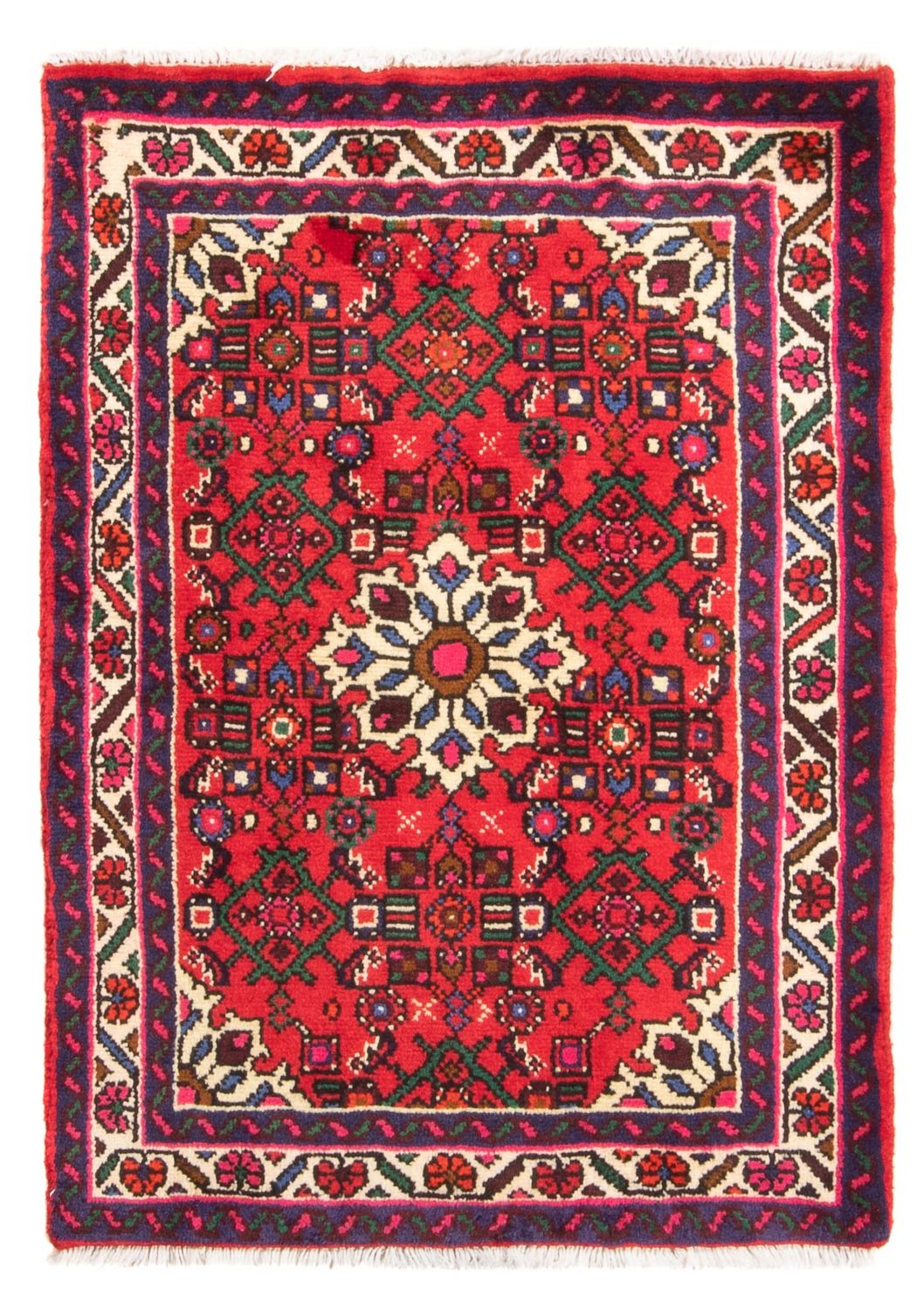 Alfombra persa - Nómada - 100 x 70 cm - rojo
