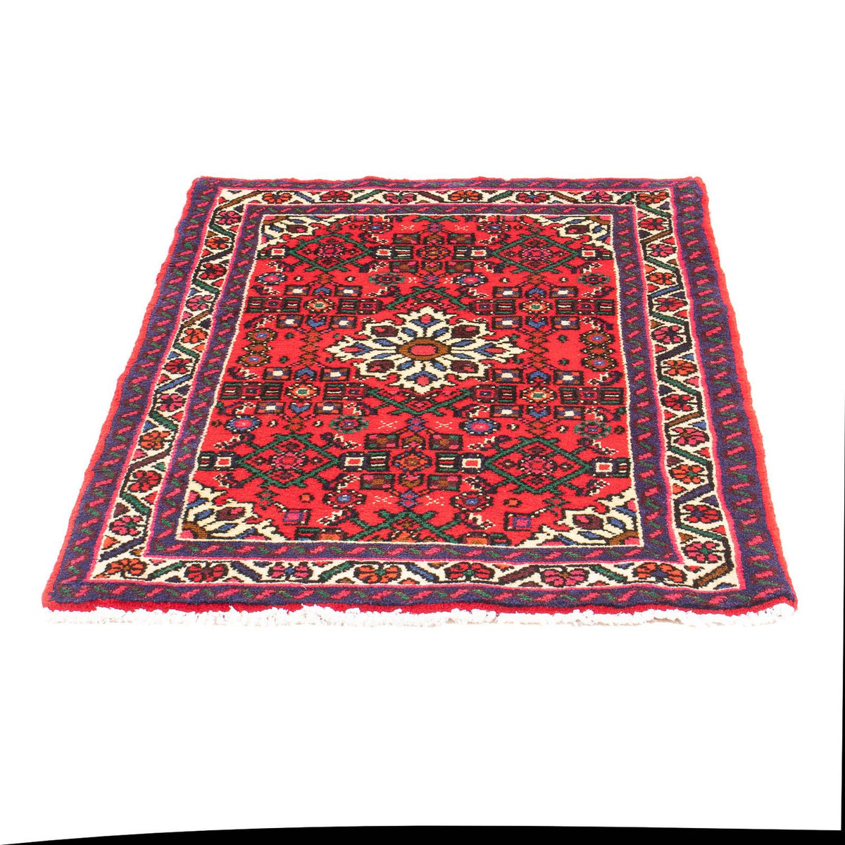 Alfombra persa - Nómada - 100 x 70 cm - rojo