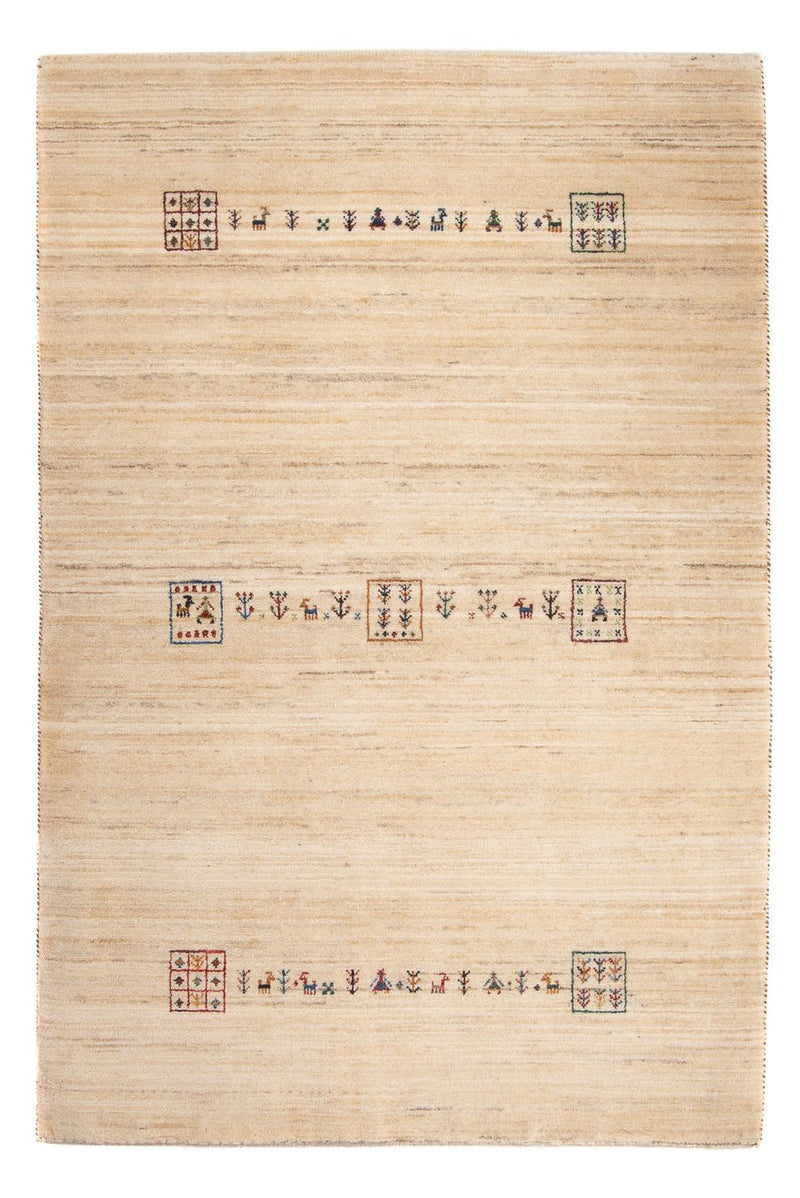 Alfombra Gabbeh - Loribaft Persa - 159 x 100 cm - beige