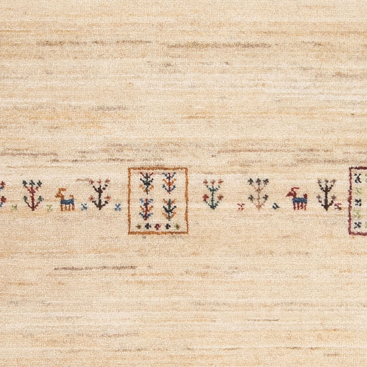 Alfombra Gabbeh - Loribaft Persa - 159 x 100 cm - beige
