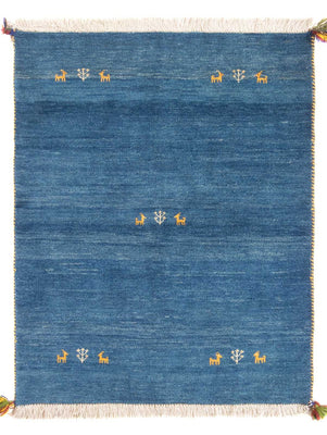 Alfombra Gabbeh - Persa - 145 x 106 cm - azul