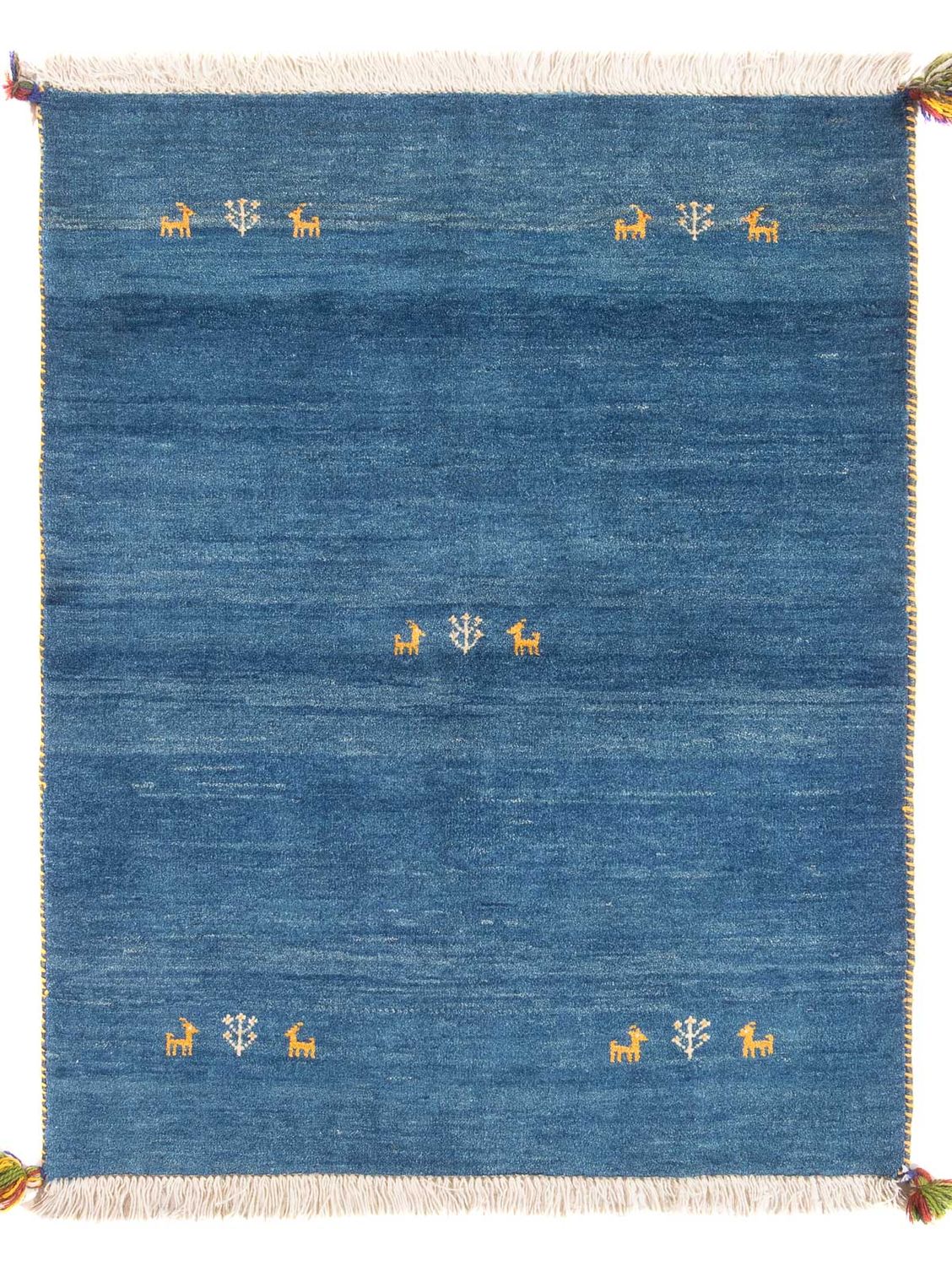 Alfombra Gabbeh - Persa - 145 x 106 cm - azul