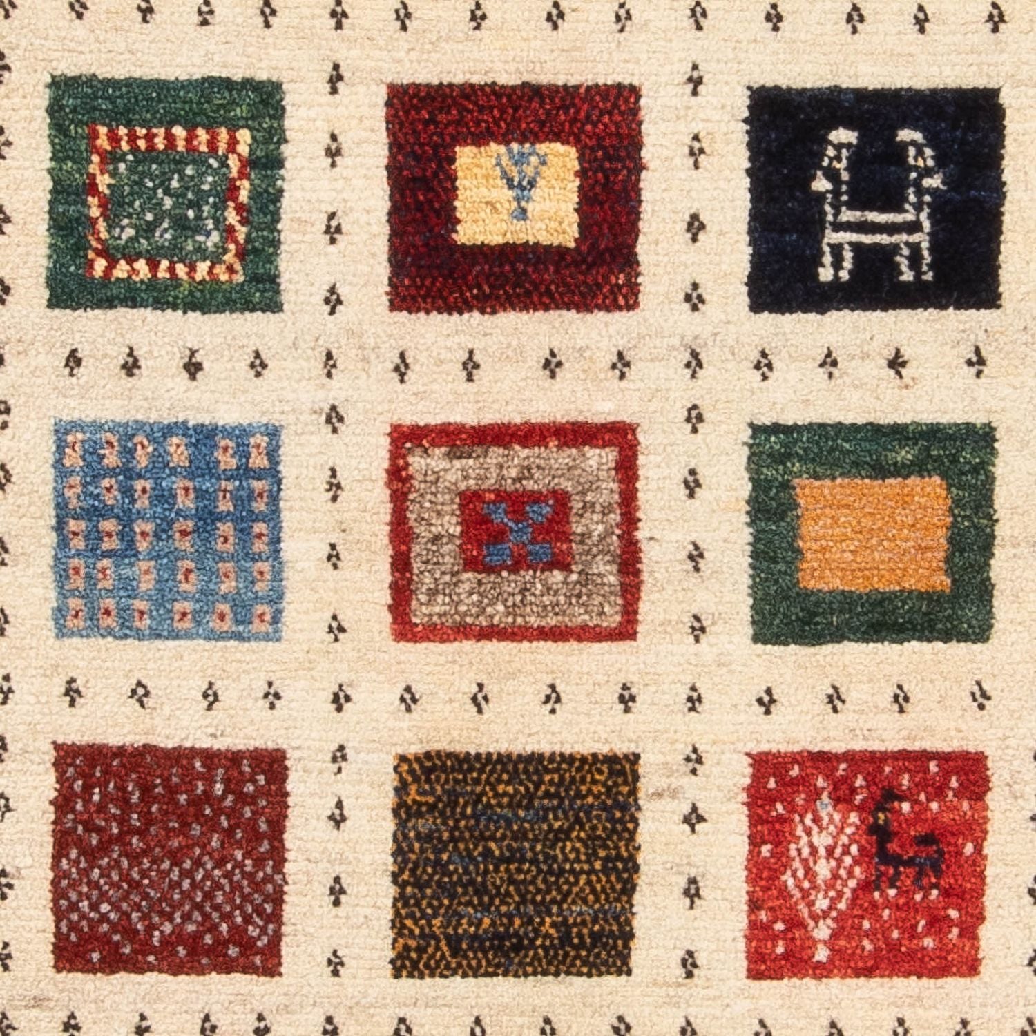 Alfombra Gabbeh - Loribaft Persa - 156 x 94 cm - multicolor