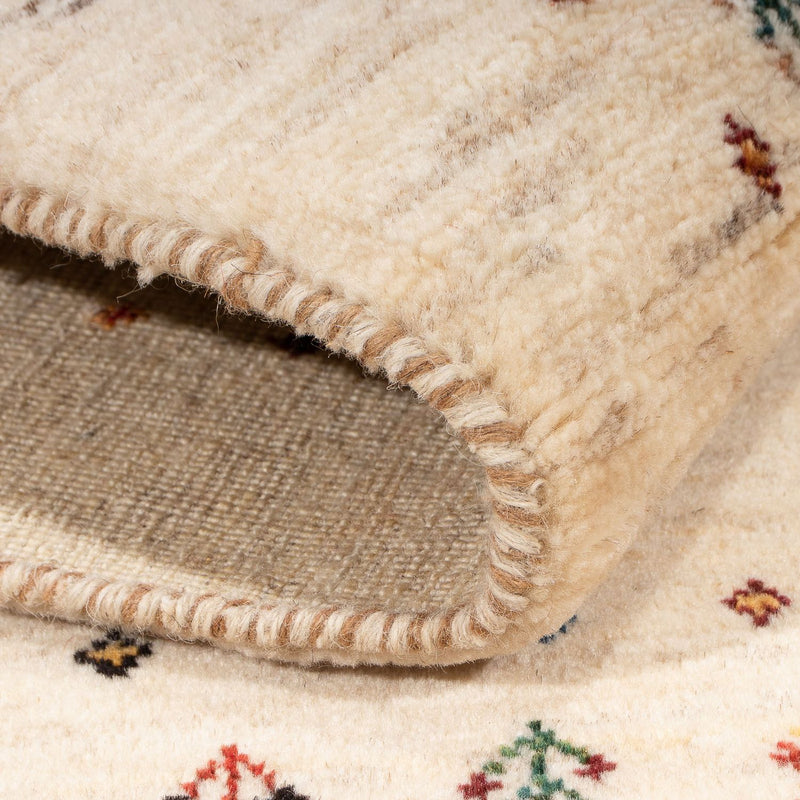 Alfombra Gabbeh - Loribaft Persa - 158 x 110 cm - natural