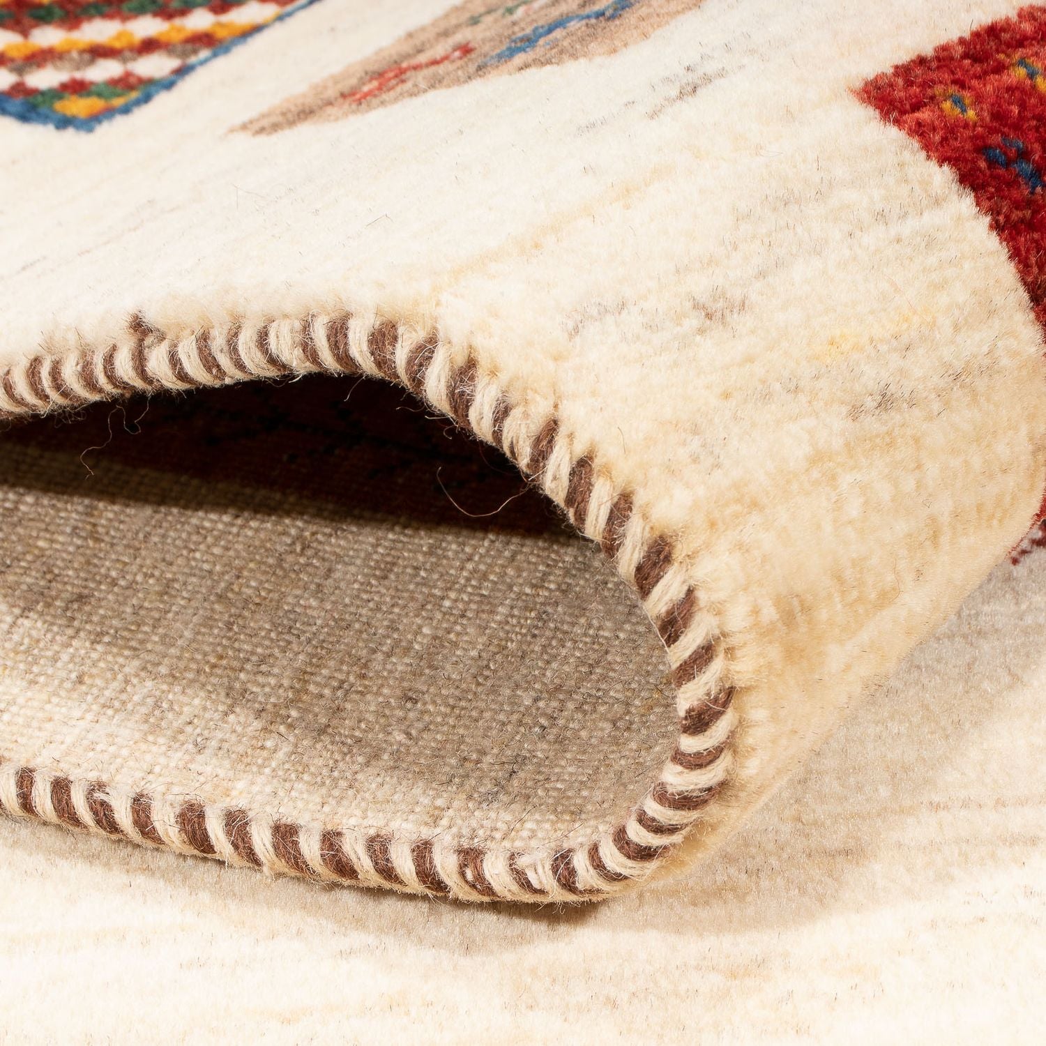 Alfombra Gabbeh - Loribaft Persa - 175 x 122 cm - multicolor